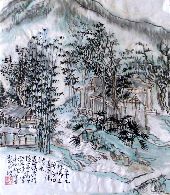 G034 35cmx30.5cm 1平尺山水 价格面仪