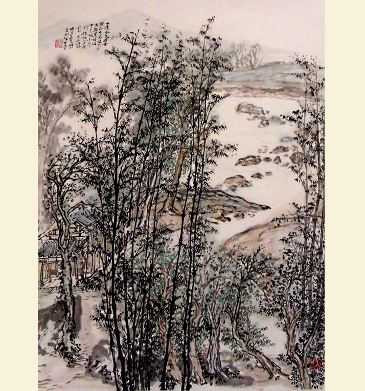 G031  50cmx69cm 3.1平尺山水 价格面仪