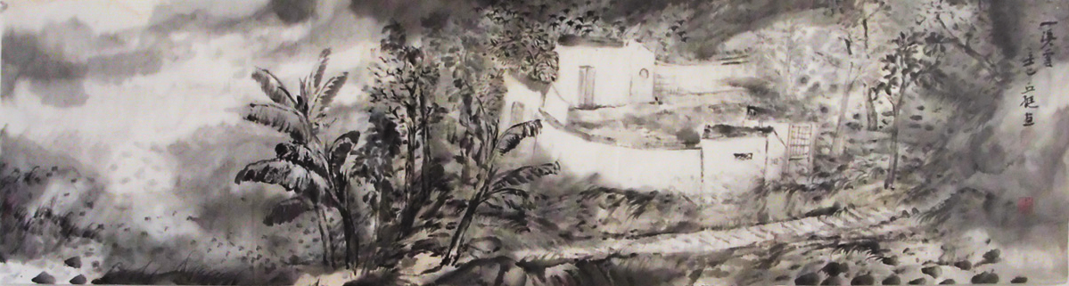 G135 136cmx34cm 4平尺 山水图 价格面议