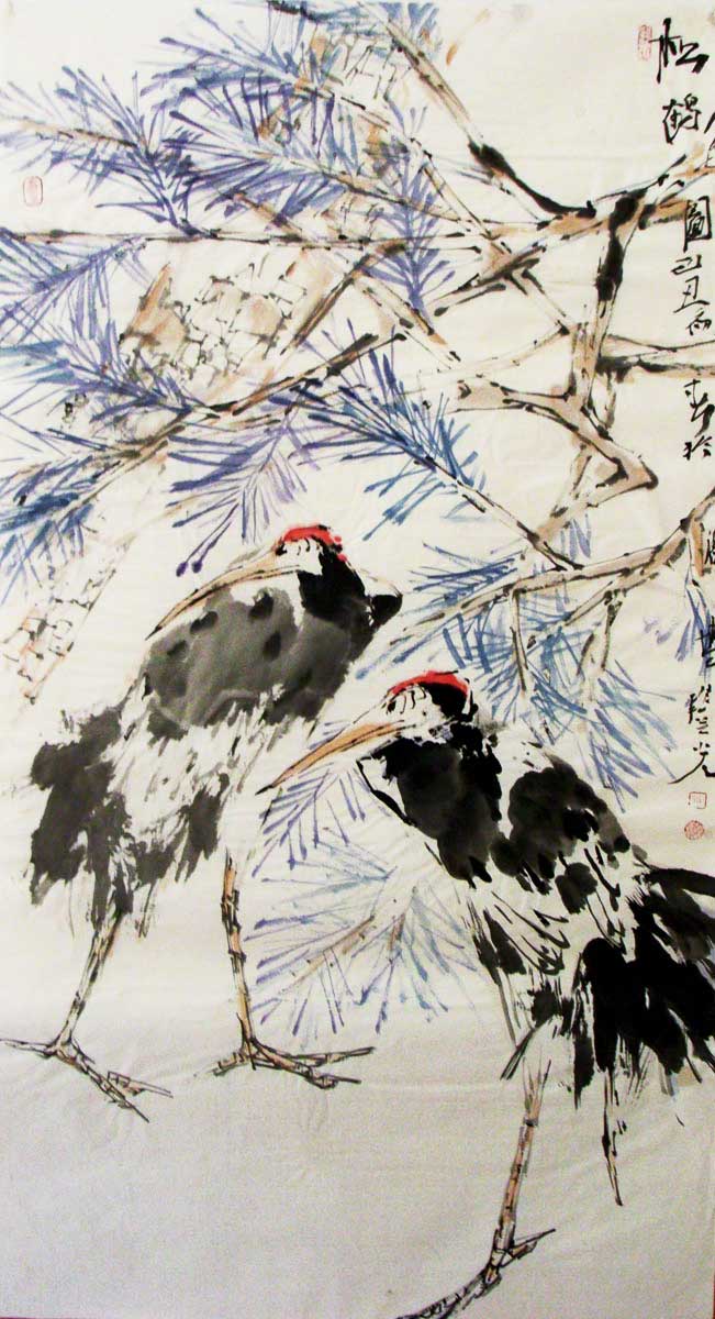 G137 136cmx68cm 8平尺 松鹤图 价格面议