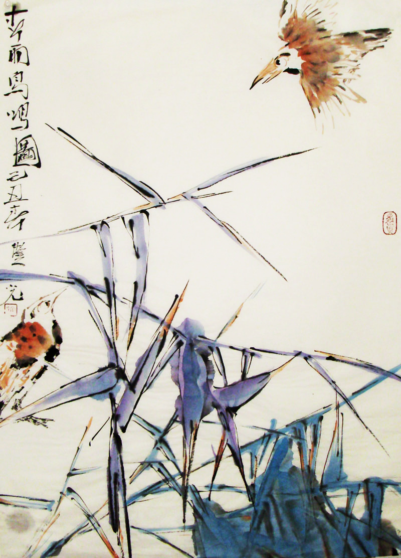 G144 75cmx53cm 3.6平尺 花鸟图 价格面议