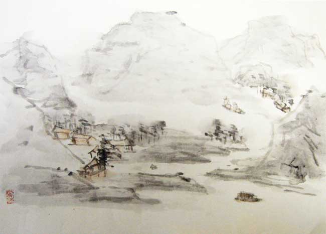 G204 33cmx46cm 1.4平尺 山水 价格面议