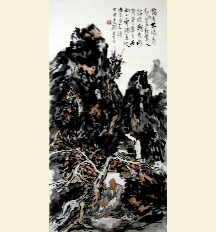 G037  范杨 139cmx68cm 8.5平尺 山水 藏品