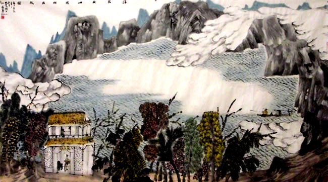 G047 182cmx97cm 16平尺 山水藏品