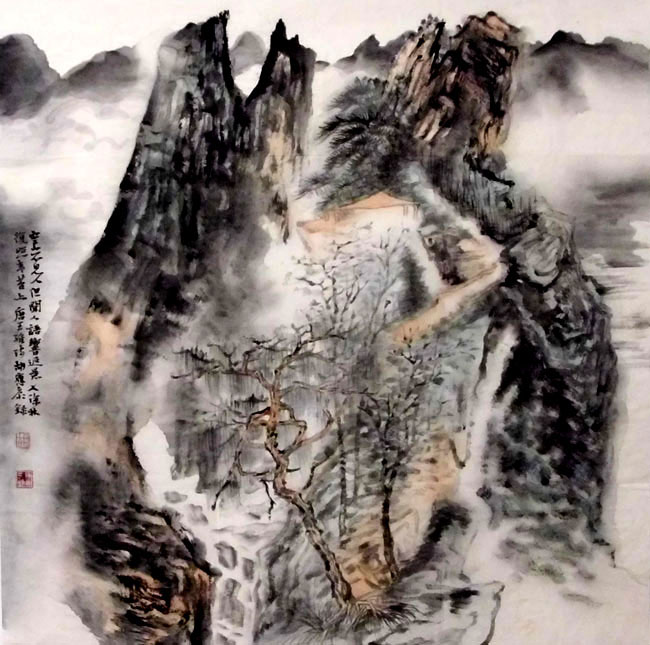 G051 68cmx68cm 4平尺 山水 价格面议