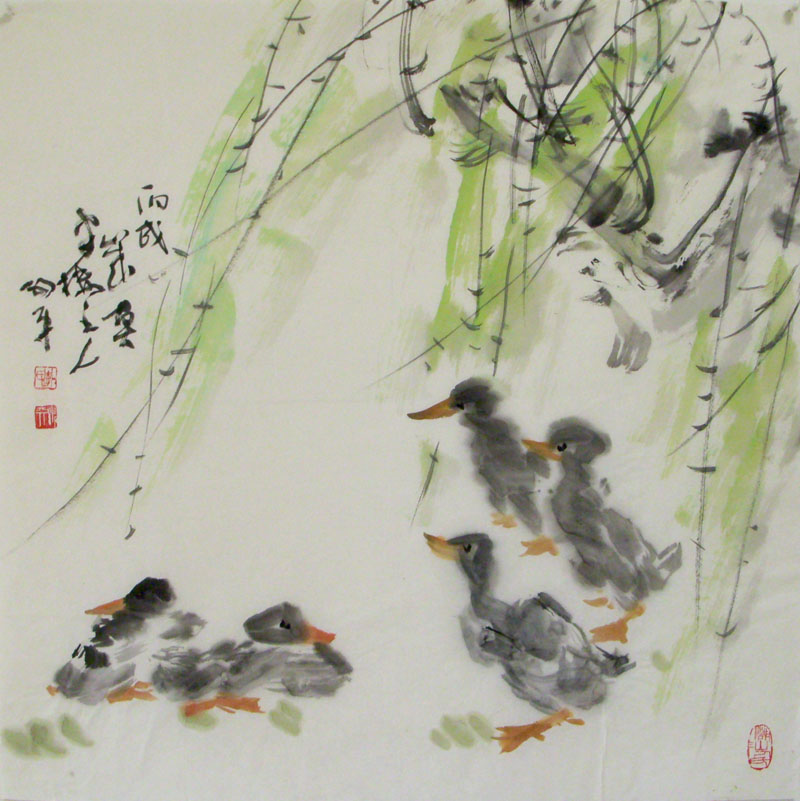 G078 68cmx68cn 4平尺 花鸟图 价格面议