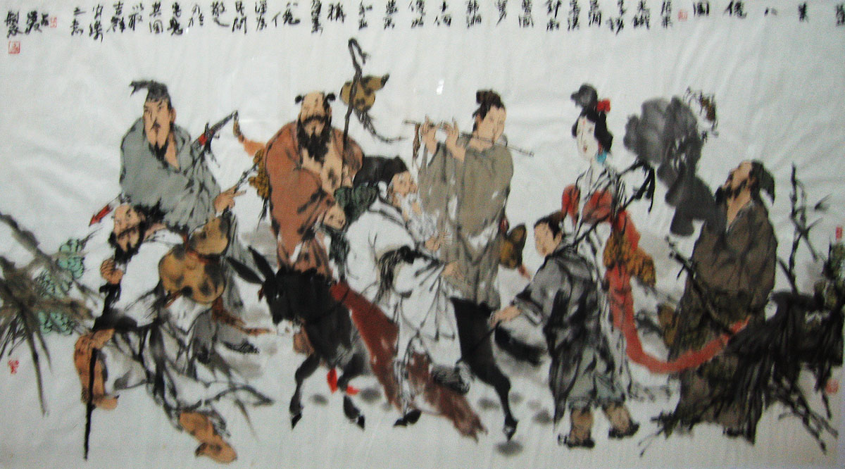 G079 180cmx97cm 16平尺 八仙过海图 价格面议