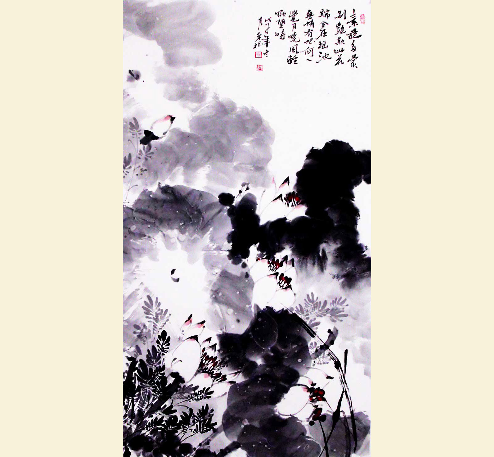 G183 90cmx47cm 3.2平尺 荷花图