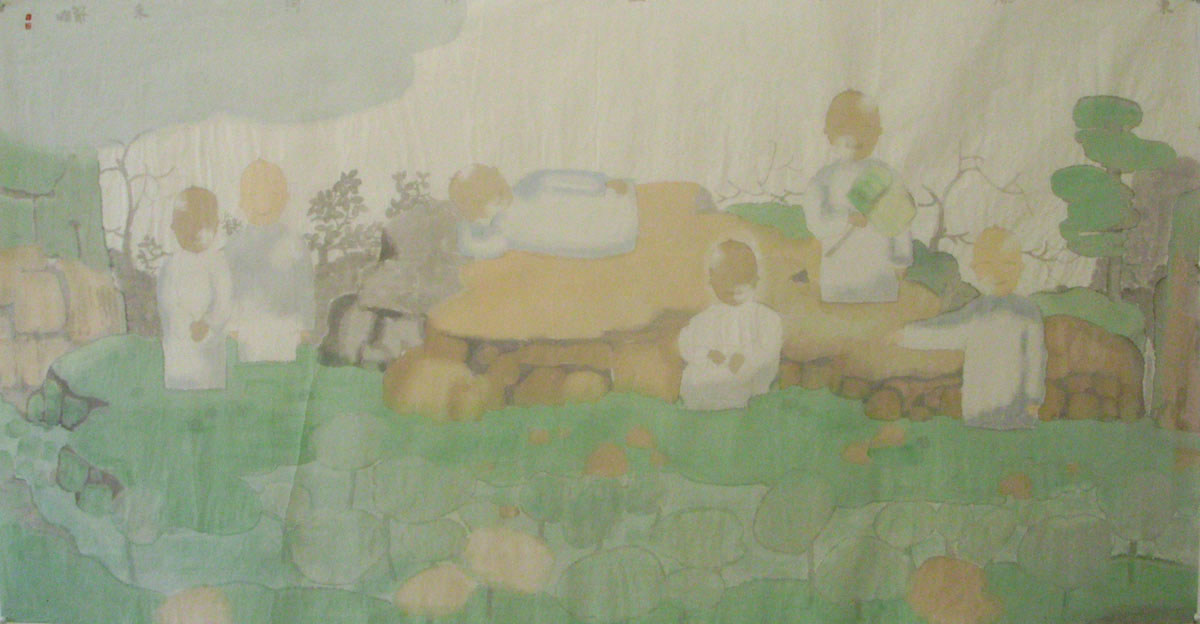 G186 136cmx69 8.45平尺 新高士图 藏品