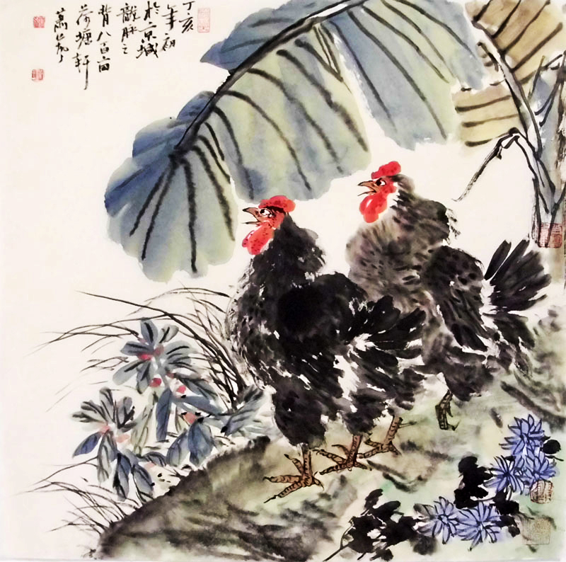 G195 68cmx68cm 4平尺 大公鸡 价格面议