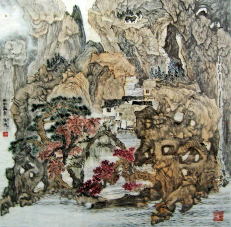 G233 68cmx69cm 4平尺-山水 价格面议