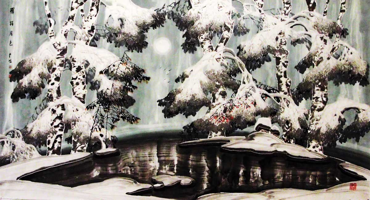 G234 182cmx97cm 16平尺-冰雪山水 价格面议