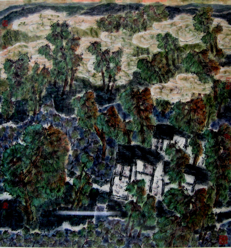 G011 陈向讯 96cmx90cm 8平尺 兰江记忆 藏品